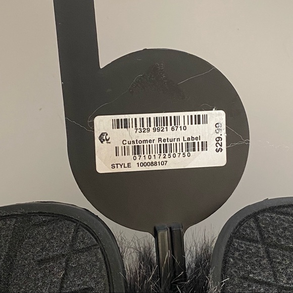 INC International Concepts Women’s Faux Fur Slide Slippers Small - Picture 4 of 7